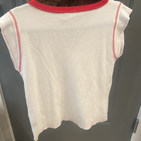 New with tags, POL white and red shirt, size small - Picture 2 of 2